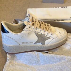 Golden Goose White and Gray Women's Sneakers